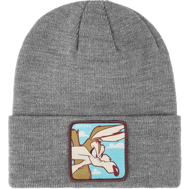 capslab-wile-e-coyote-bon-coy2-looney-tunes-grey-beanie