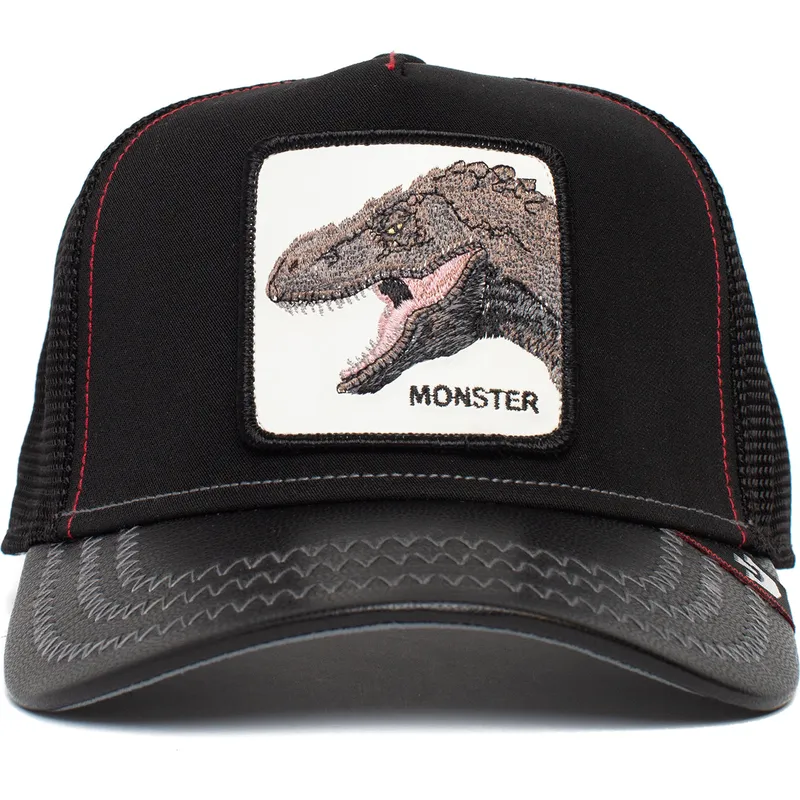 cepur-izliekta-truckeris-melns-snapback-monster-tyrant-king-the-farm-no-goorin-bros
