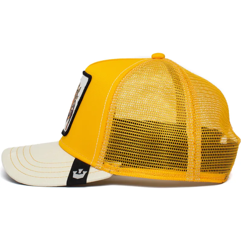 cepur-izliekta-truckeris-dzeltens-snapback-defense-roofed-lizard-the-farm-no-goorin-bros