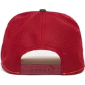 gorra-trucker-verde-y-roja-dinosaurio-diplodocus-herbivore-thunder-lizard-the-farm-de-goorin-bros
