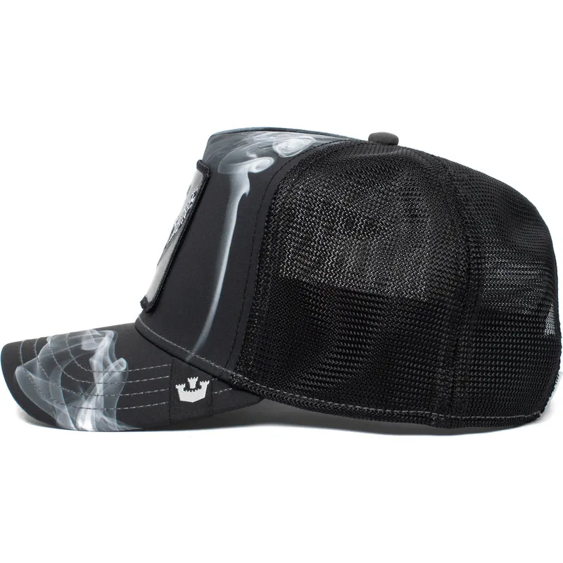 cepur-izliekta-truckeris-melns-snapback-reefer-madness-the-farm-no-goorin-bros