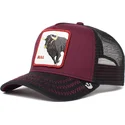 cepur-izliekta-truckeris-sarkans-snapback-the-bull-the-farm-no-goorin-bros