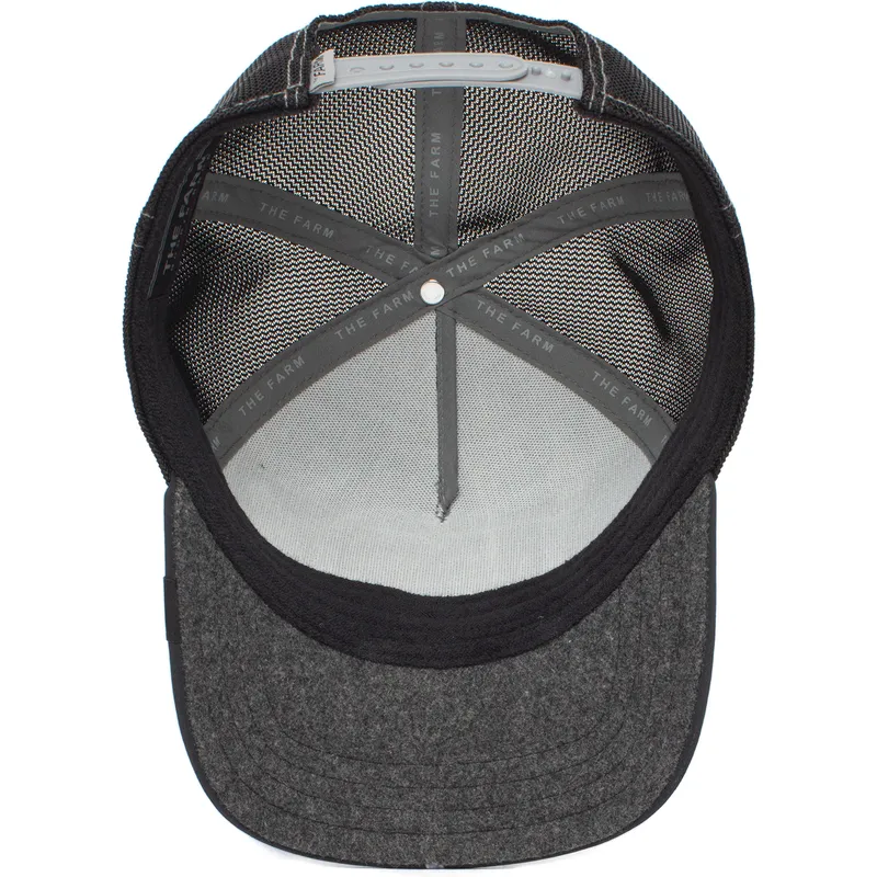 cepur-izliekta-truckeris-melns-snapback-wolf-asphalt-jungle-the-farm-no-goorin-bros