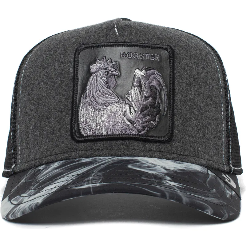 cepur-izliekta-truckeris-melns-snapback-maltese-rooster-the-farm-no-goorin-bros