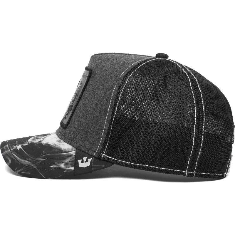 cepur-izliekta-truckeris-melns-snapback-maltese-rooster-the-farm-no-goorin-bros