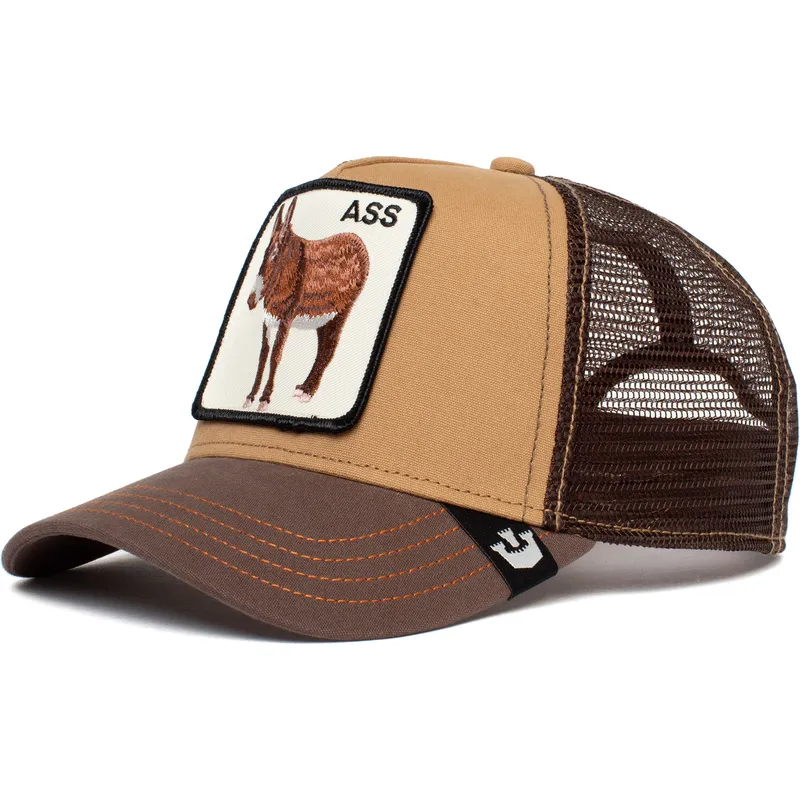 cepur-izliekta-truckeris-bruns-snapback-the-ass-the-farm-no-goorin-bros