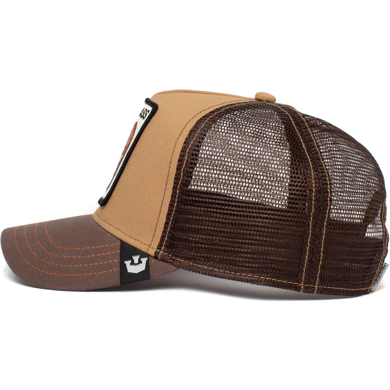 cepur-izliekta-truckeris-bruns-snapback-the-ass-the-farm-no-goorin-bros