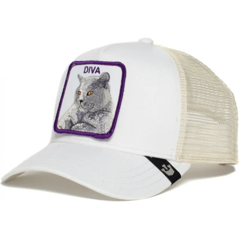 cepur-izliekta-truckeris-balts-snapback-diva-stance-the-farm-no-goorin-bros