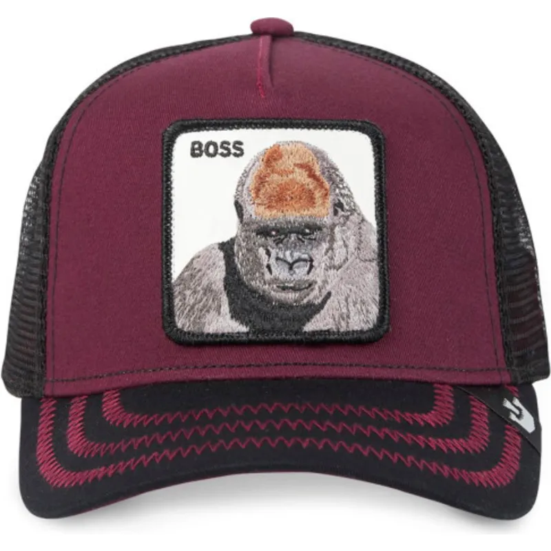 cepur-izliekta-truckeris-sarkans-snapback-the-boss-the-farm-no-goorin-bros