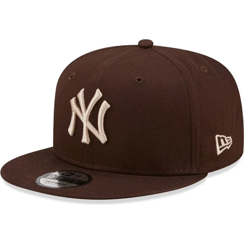 cepur-plakana-bruns-snapback-9fifty-league-essential-no-new-york-yankees-mlb-no-new-era