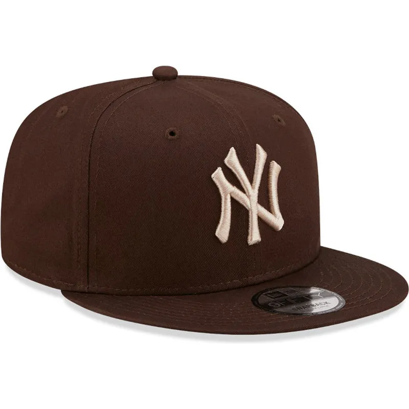 cepur-plakana-bruns-snapback-9fifty-league-essential-no-new-york-yankees-mlb-no-new-era