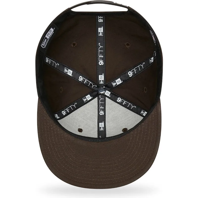 cepur-plakana-bruns-snapback-9fifty-league-essential-no-new-york-yankees-mlb-no-new-era