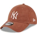 cepur-izliekta-bruns-pieguloss-39thirty-cord-no-new-york-yankees-mlb-no-new-era