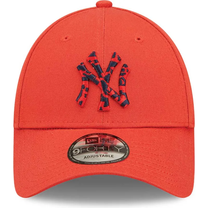 cepur-izliekta-sarkans-regulejams-9forty-seasonal-infill-no-new-york-yankees-mlb-no-new-era