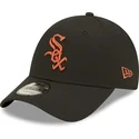 cepur-izliekta-melns-regulejams-9forty-league-essential-no-chicago-white-sox-mlb-no-new-era