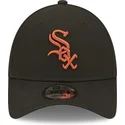 cepur-izliekta-melns-regulejams-9forty-league-essential-no-chicago-white-sox-mlb-no-new-era