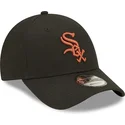 cepur-izliekta-melns-regulejams-9forty-league-essential-no-chicago-white-sox-mlb-no-new-era