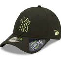 cepur-izliekta-melns-snapback-9forty-neon-pack-repreve-no-new-york-yankees-mlb-no-new-era