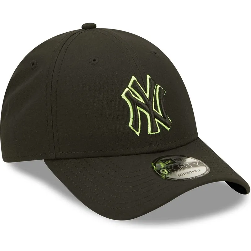 cepur-izliekta-melns-snapback-9forty-neon-pack-repreve-no-new-york-yankees-mlb-no-new-era