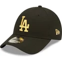 cepur-izliekta-melns-regulejams-dorado-9forty-metallic-no-los-angeles-dodgers-mlb-no-new-era