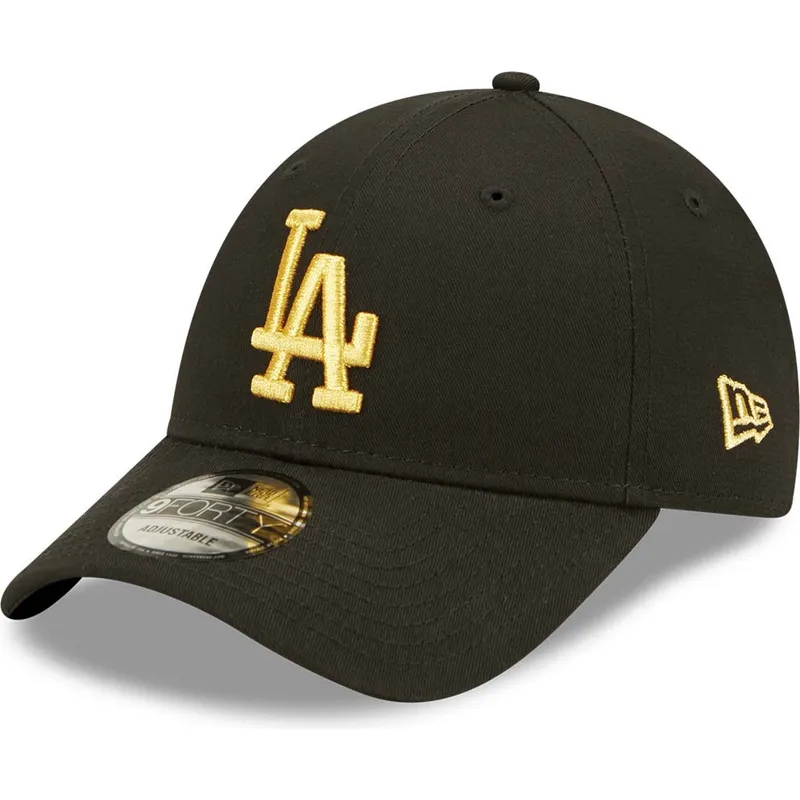 cepur-izliekta-melns-regulejams-dorado-9forty-metallic-no-los-angeles-dodgers-mlb-no-new-era