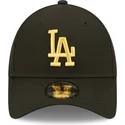 cepur-izliekta-melns-regulejams-dorado-9forty-metallic-no-los-angeles-dodgers-mlb-no-new-era