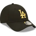 cepur-izliekta-melns-regulejams-dorado-9forty-metallic-no-los-angeles-dodgers-mlb-no-new-era