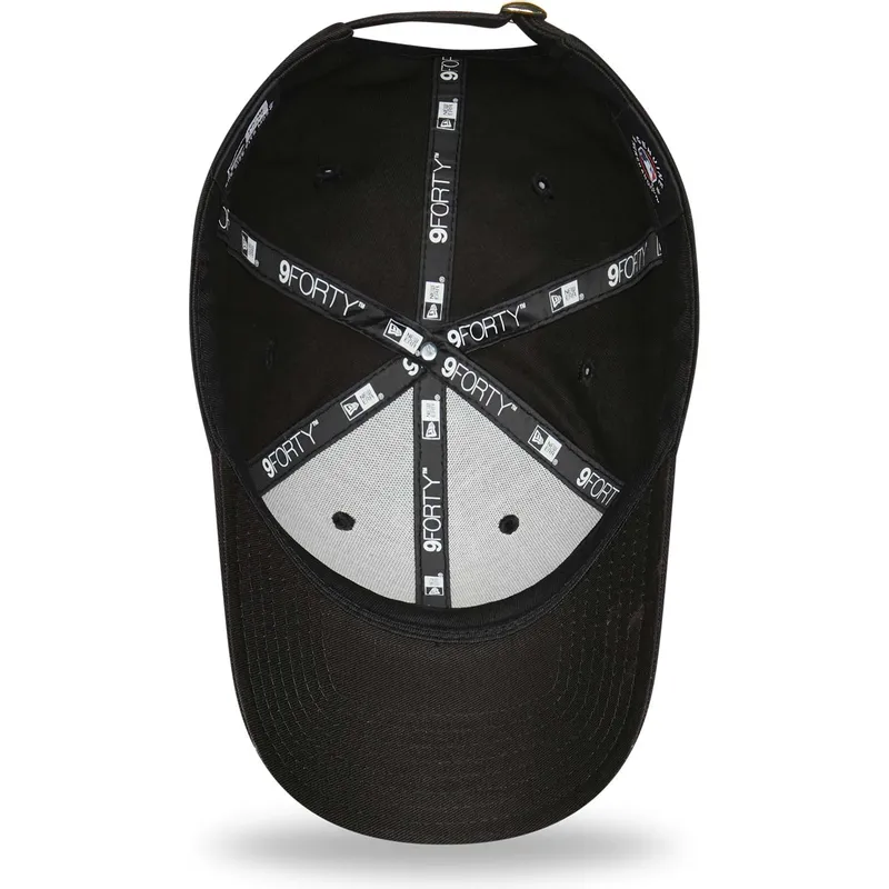 cepur-izliekta-melns-regulejams-dorado-9forty-metallic-no-los-angeles-dodgers-mlb-no-new-era