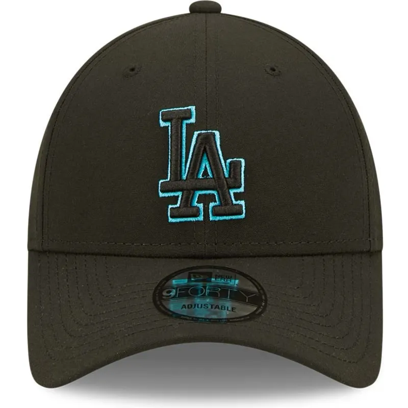 cepur-izliekta-melns-snapback-9forty-neon-pack-repreve-no-los-angeles-dodgers-mlb-no-new-era