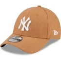 cepur-izliekta-bruns-regulejams-9forty-the-league-melton-wool-no-new-york-yankees-mlb-no-new-era