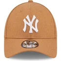 cepur-izliekta-bruns-regulejams-9forty-the-league-melton-wool-no-new-york-yankees-mlb-no-new-era