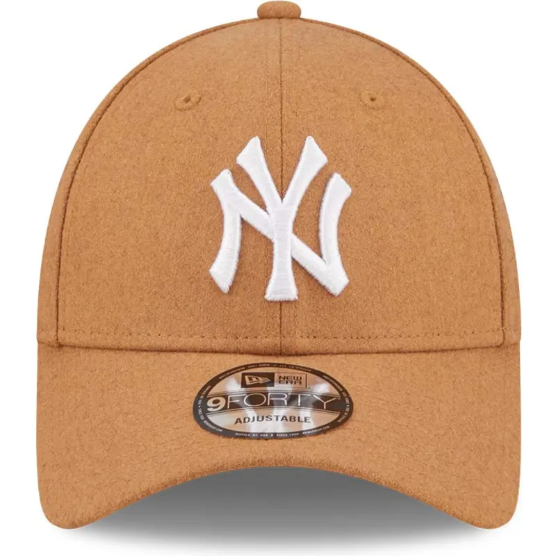 cepur-izliekta-bruns-regulejams-9forty-the-league-melton-wool-no-new-york-yankees-mlb-no-new-era