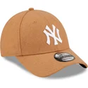cepur-izliekta-bruns-regulejams-9forty-the-league-melton-wool-no-new-york-yankees-mlb-no-new-era