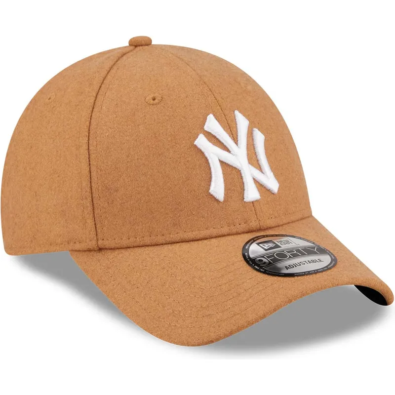 cepur-izliekta-bruns-regulejams-9forty-the-league-melton-wool-no-new-york-yankees-mlb-no-new-era