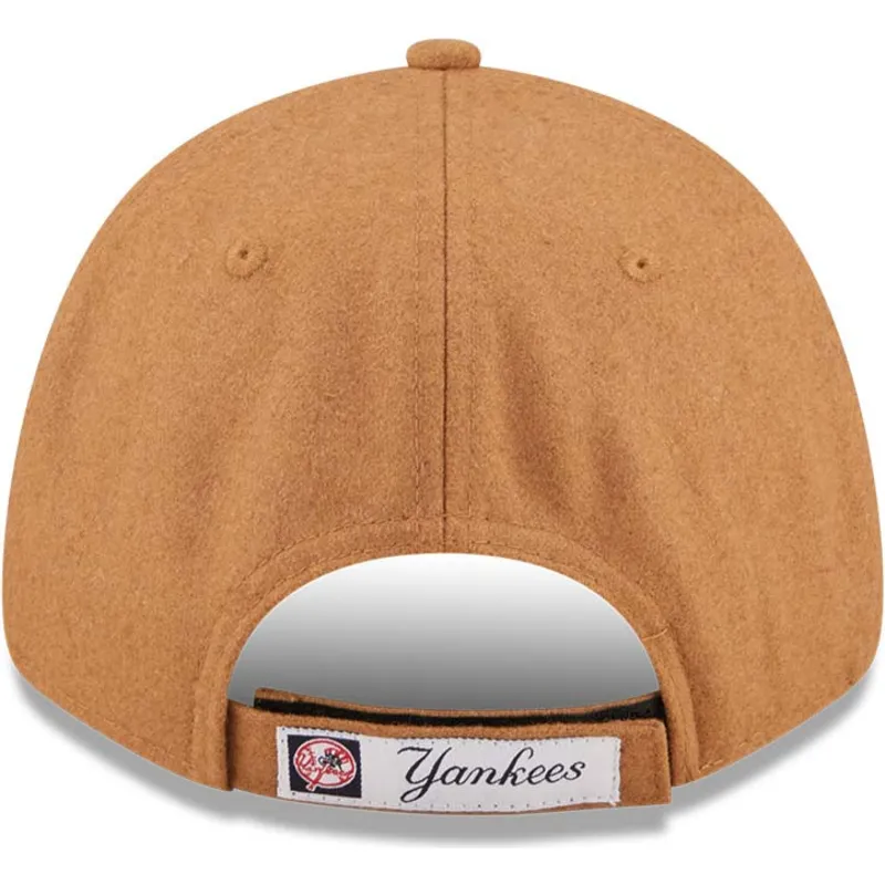 cepur-izliekta-bruns-regulejams-9forty-the-league-melton-wool-no-new-york-yankees-mlb-no-new-era