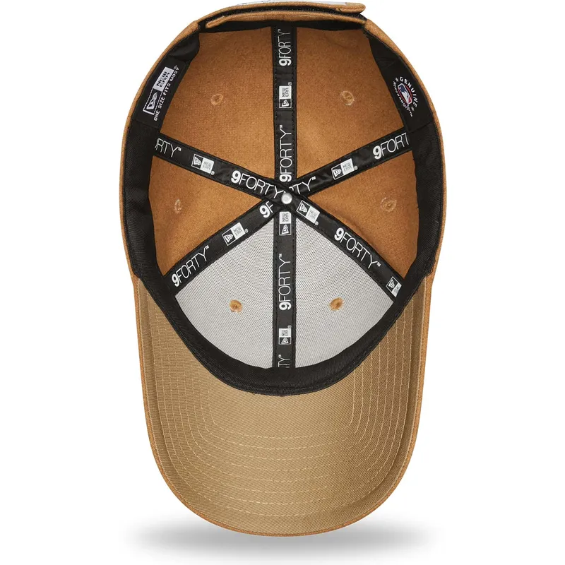 cepur-izliekta-bruns-regulejams-9forty-the-league-melton-wool-no-new-york-yankees-mlb-no-new-era