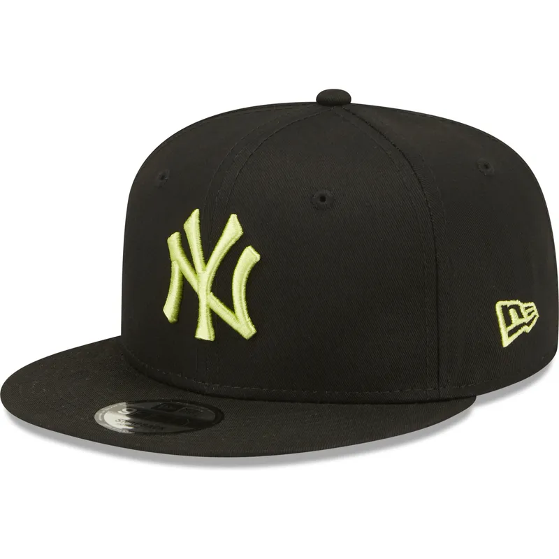 cepur-plakana-melns-snapback-9fifty-league-essential-no-new-york-yankees-mlb-no-new-era