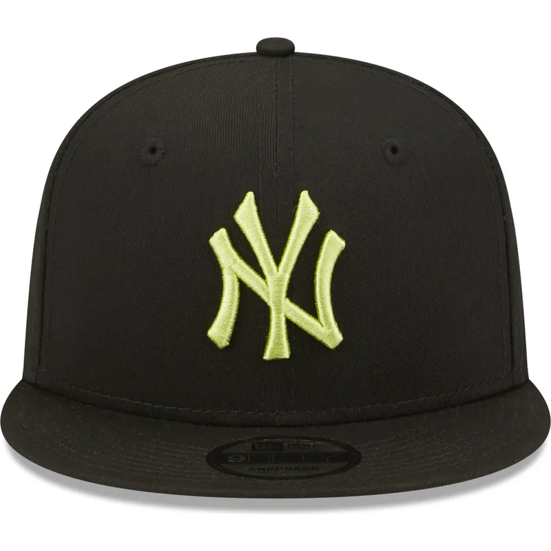 cepur-plakana-melns-snapback-9fifty-league-essential-no-new-york-yankees-mlb-no-new-era