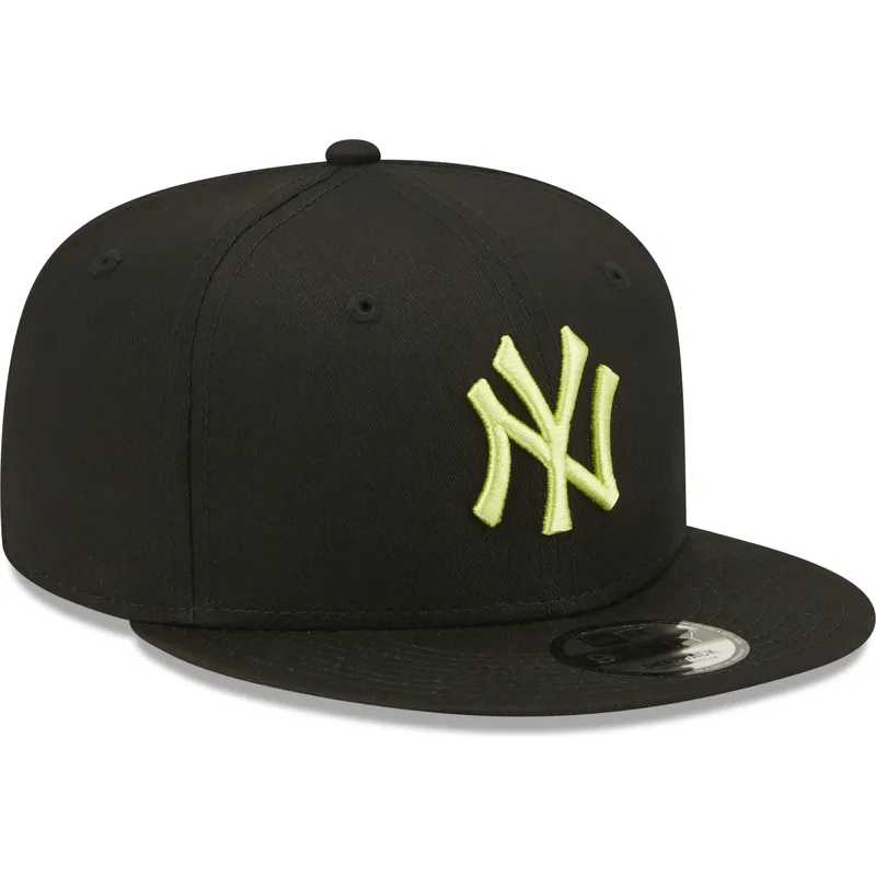 cepur-plakana-melns-snapback-9fifty-league-essential-no-new-york-yankees-mlb-no-new-era
