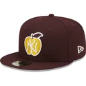 cepur-plakana-sarkans-snapback-9fifty-ny-apple-no-new-york-yankees-mlb-no-new-era