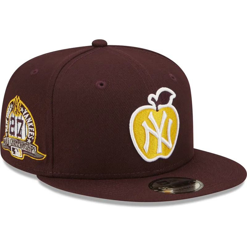 cepur-plakana-sarkans-snapback-9fifty-ny-apple-no-new-york-yankees-mlb-no-new-era