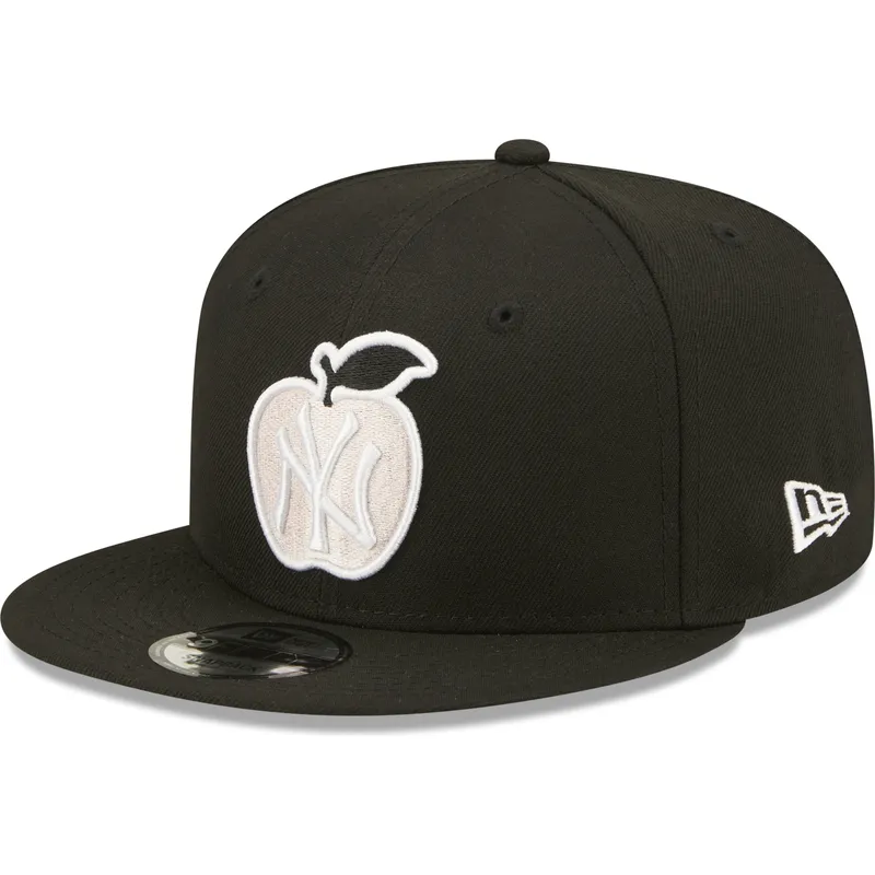 cepur-plakana-melns-snapback-9fifty-ny-apple-no-new-york-yankees-mlb-no-new-era