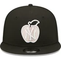 cepur-plakana-melns-snapback-9fifty-ny-apple-no-new-york-yankees-mlb-no-new-era