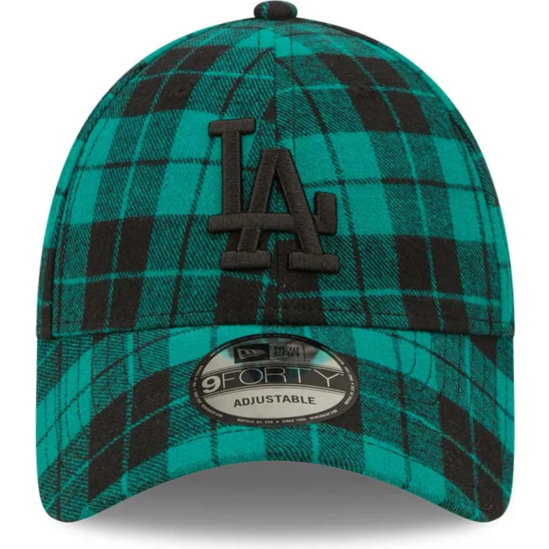 cepur-izliekta-zals-regulejams-9forty-plaid-no-los-angeles-dodgers-mlb-no-new-era