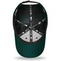 9forty-plaid-los-angeles-dodgers-mlb-dunkelgrune-verstellbare-kappe-mit-gebogenem-schirm-und-schwarzem-logo-von-new-era