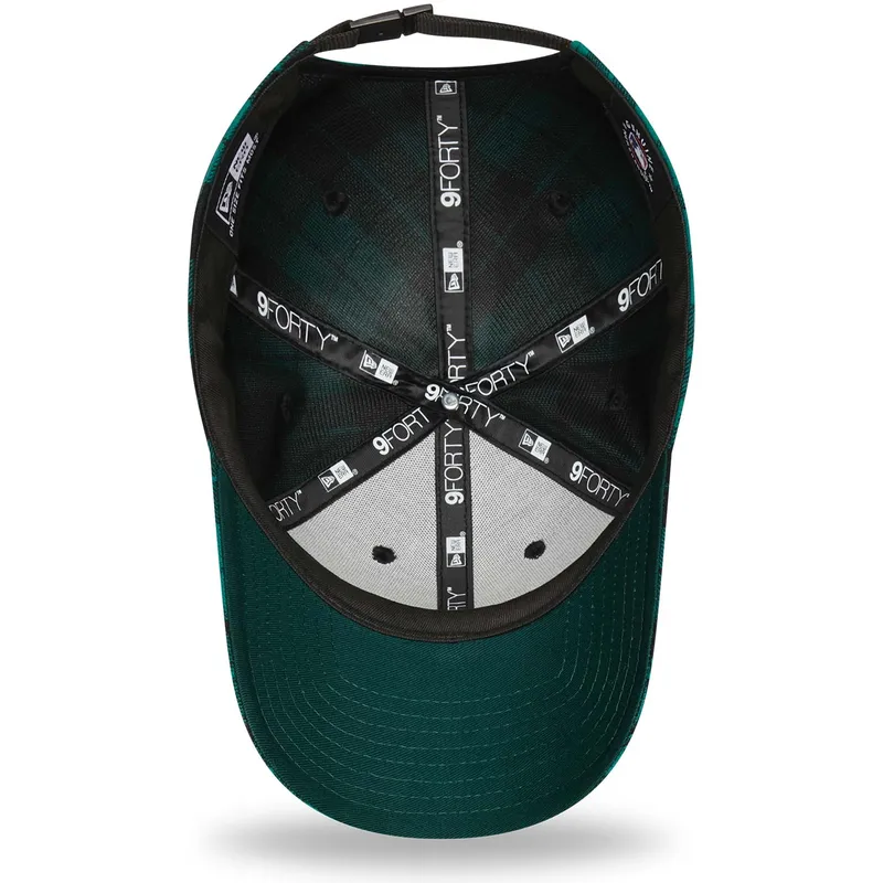 cepur-izliekta-zals-regulejams-9forty-plaid-no-los-angeles-dodgers-mlb-no-new-era