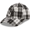 cepur-izliekta-melns-regulejams-9forty-plaid-no-new-york-yankees-mlb-no-new-era
