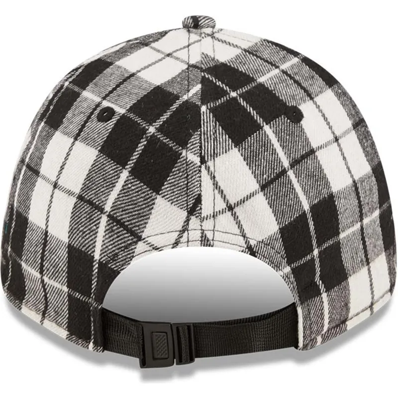 cepur-izliekta-melns-regulejams-9forty-plaid-no-new-york-yankees-mlb-no-new-era
