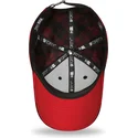 9forty-plaid-boston-red-sox-mlb-verstellbare-rote-kappe-mit-schwarzem-logo-von-new-era