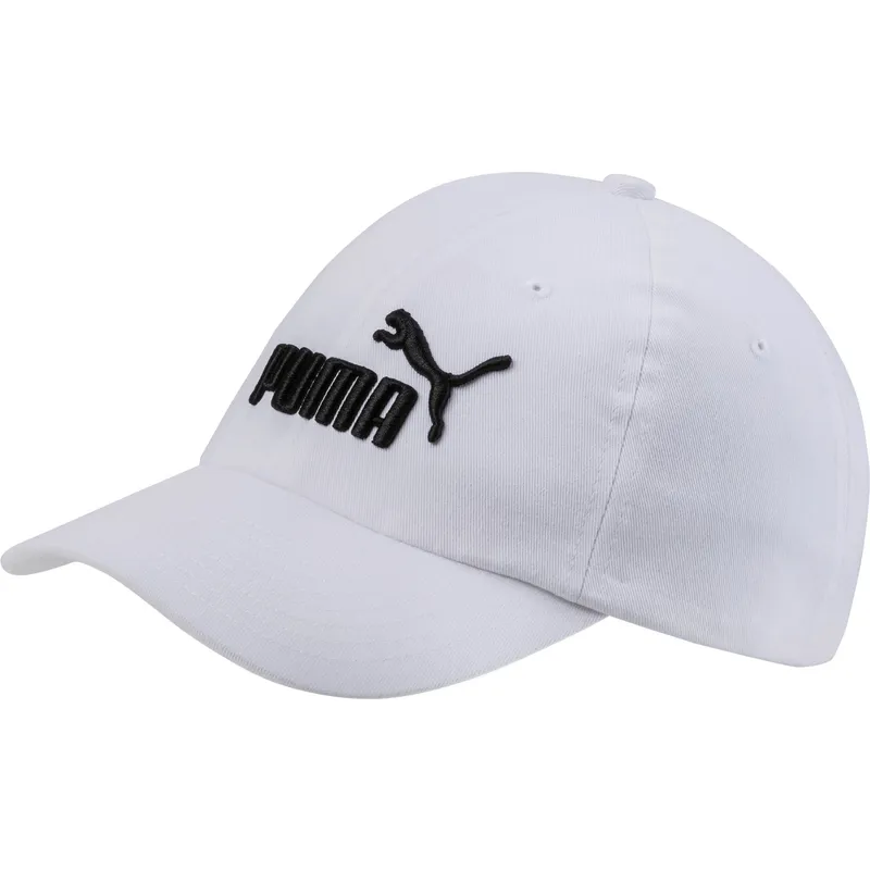 weisse-verstellbare-curved-cap-fur-kinder-essentials-von-puma